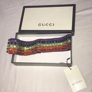 Rainbow crystal headband